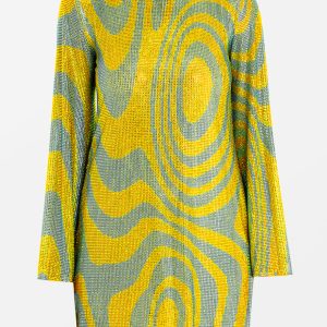 Crystal A-Line Mini Dress