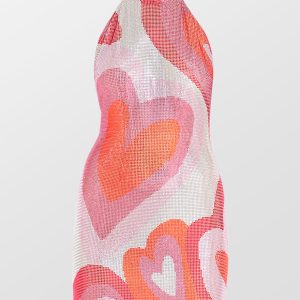 Crystal Backless Mini Dress