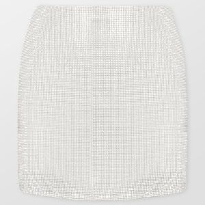 A-Line Crystal Mini Skirt