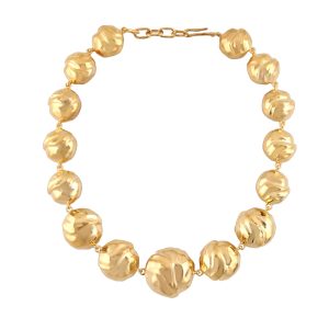 Statement Orbs Necklace in Gold