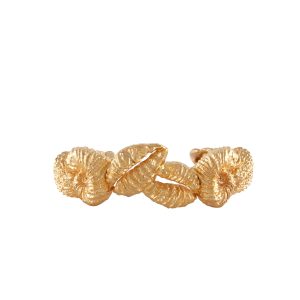 Multi Seashell Cuff Bracelet in Gold