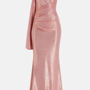 Shimmer Evening Gown in Pink