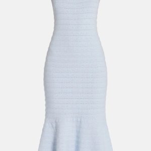 Leigh Sleeveless Midi Dress in Blue