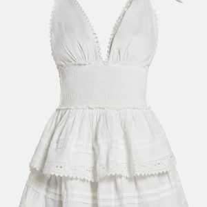 Soira Sleeveless Mini Dress in White