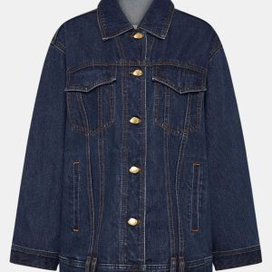 Carmen Cotton Denim Jacket in Blue
