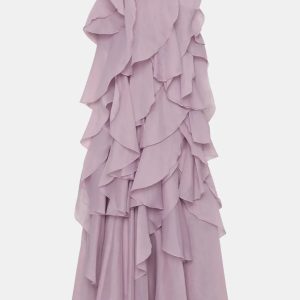 Pandorea Layered Sleeveless Maxi Dress in Purple