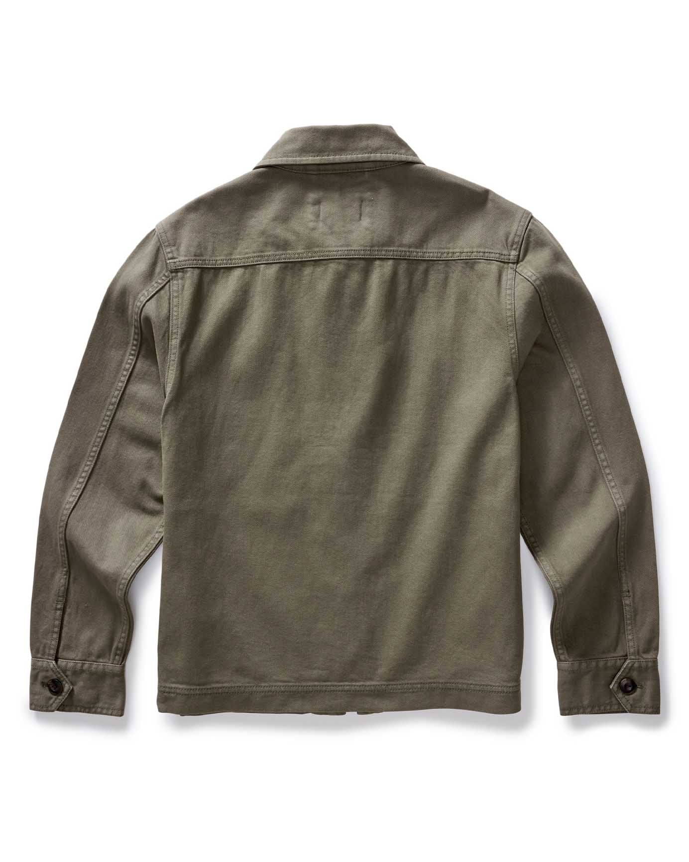 The Station Jacket in Fatigue Olive Broken Twill - Image 8