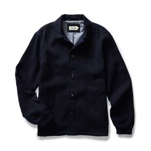 The Crew Jacket in Rinsed Indigo Sashiko