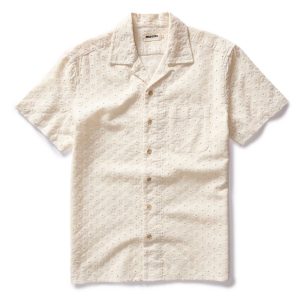 The Hawthorne Shirt in Vintage White Embroidered Eyelet