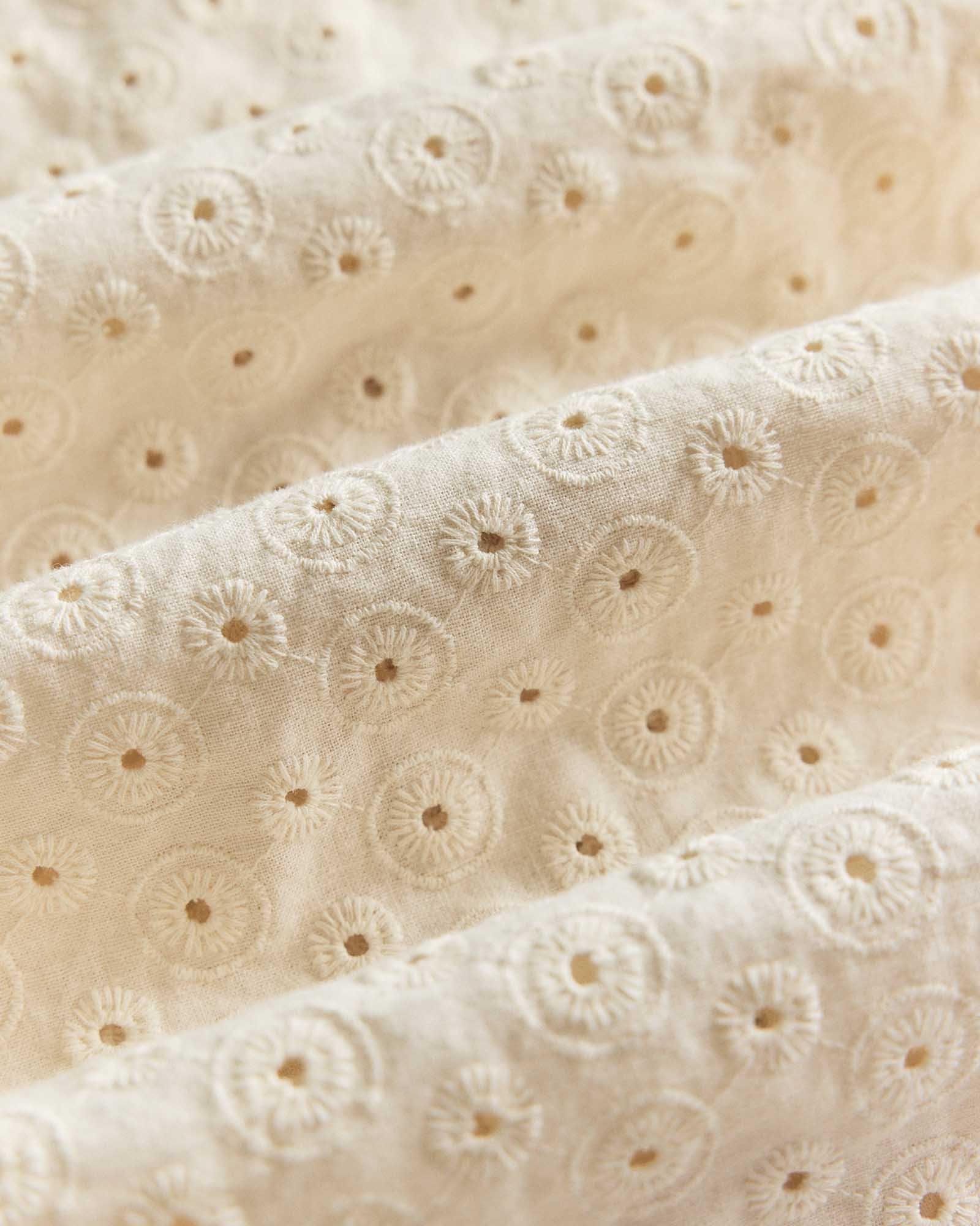 The Hawthorne Shirt in Vintage White Embroidered Eyelet - Image 7