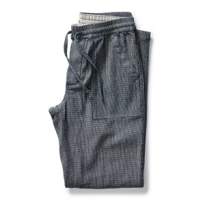 The Breakwater Pant in Rinsed Indigo Stripe