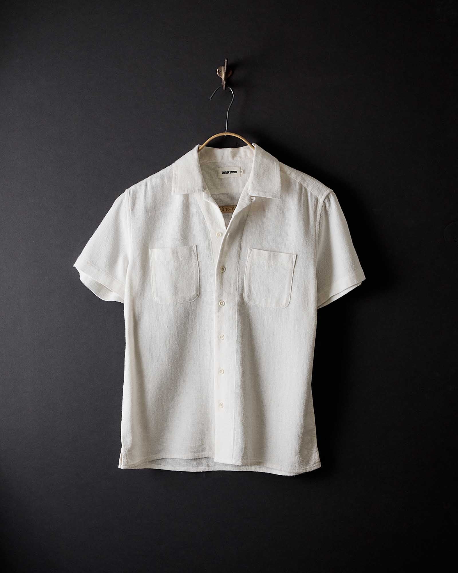 The Conrad Shirt in Vintage White Linen - Image 4