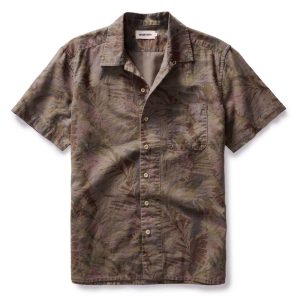 The Hawthorne Shirt in Fatigue Olive Desert Palm