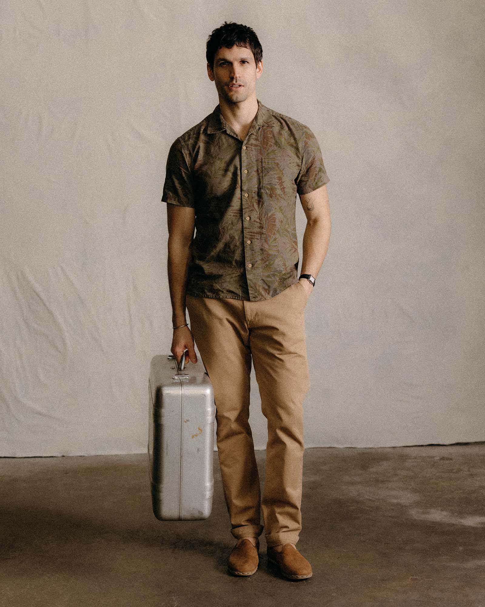 The Hawthorne Shirt in Fatigue Olive Desert Palm - Image 2
