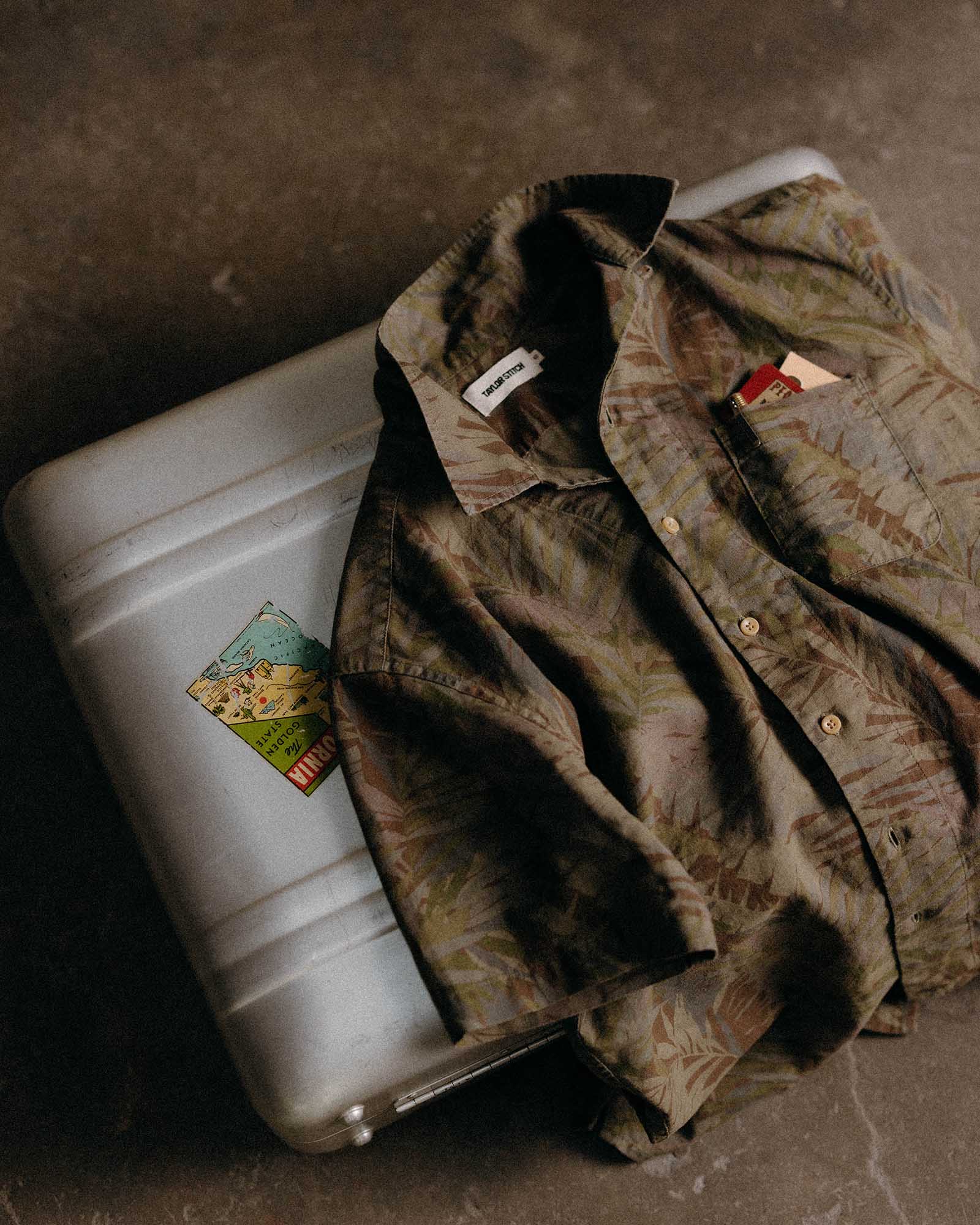 The Hawthorne Shirt in Fatigue Olive Desert Palm - Image 4