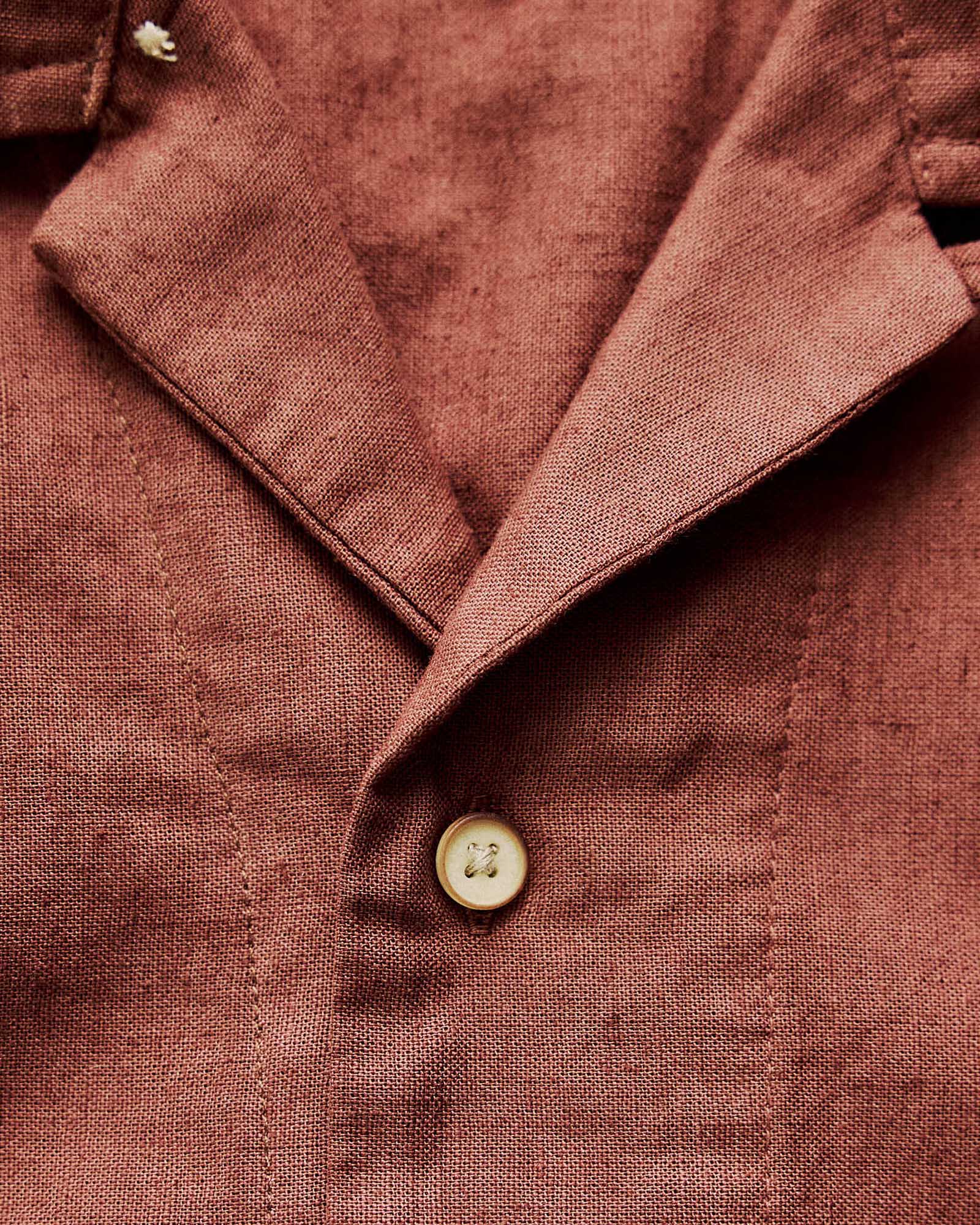 The Hawthorne Shirt in Red Wine Border Eyelet - Image 5