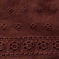 The Hawthorne Shirt in Red Wine Border Eyelet - Image 9