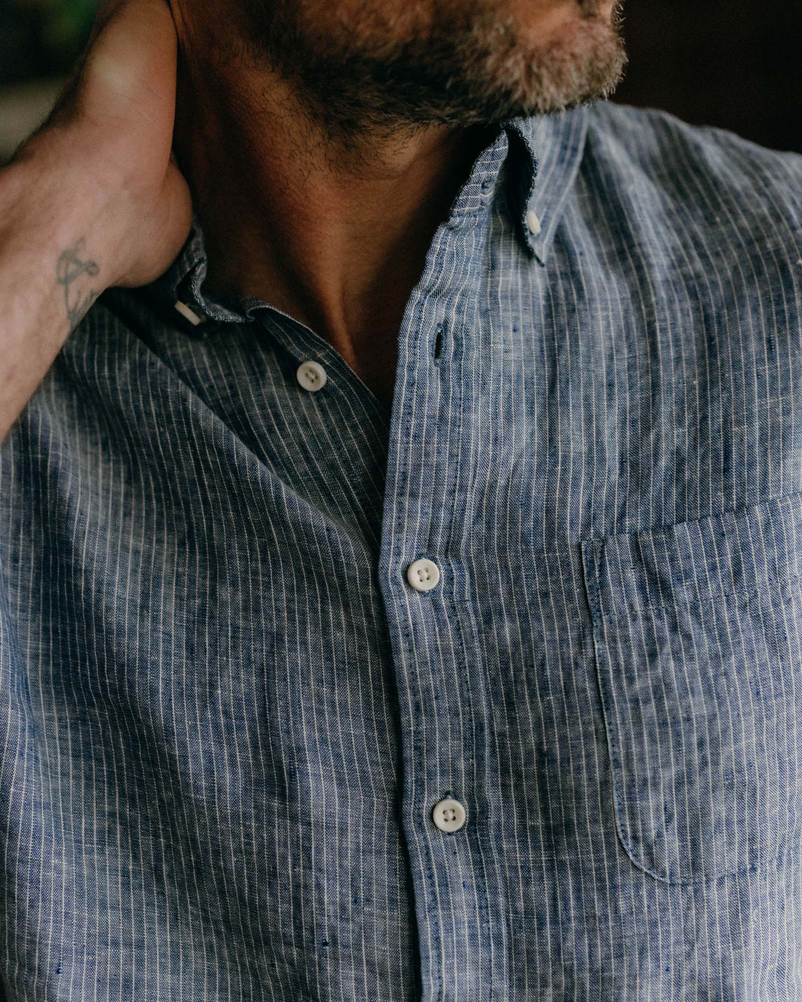 The Jack in Sky Stripe Linen - Image 3