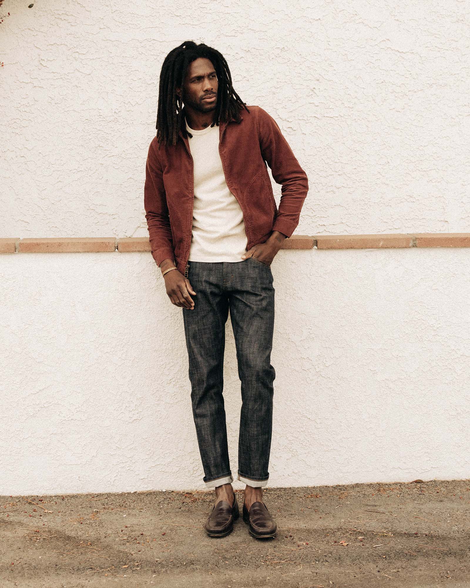 The Piston Jacket in Dried Cherry Corduroy - Image 2