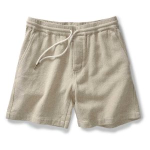 The Apres Short in Oat Linen Tweed